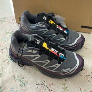 Salomon XT-6 Adv Ebony Evening Blue Men's Size 5 Sneakers